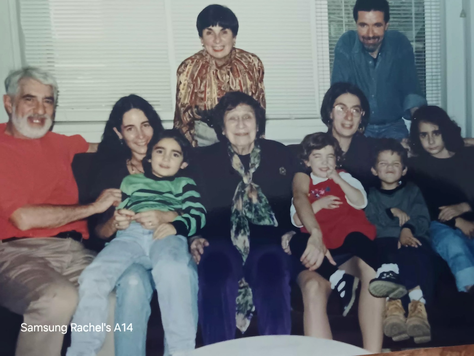 Toby and family at her mother&rsquo;s apartment.