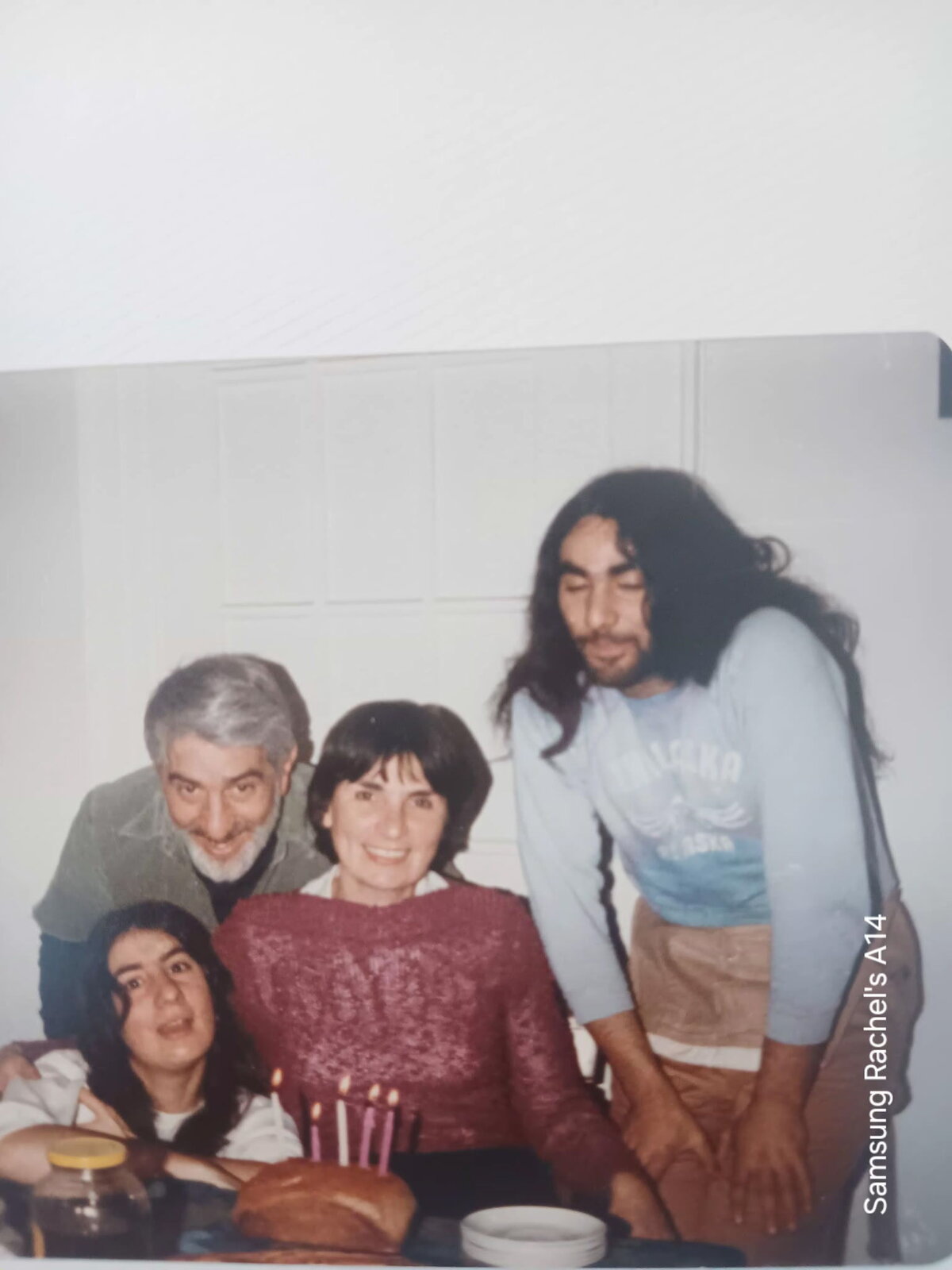 A multi-generation family group portrait at Toby&rsquo;s 48th birthday.