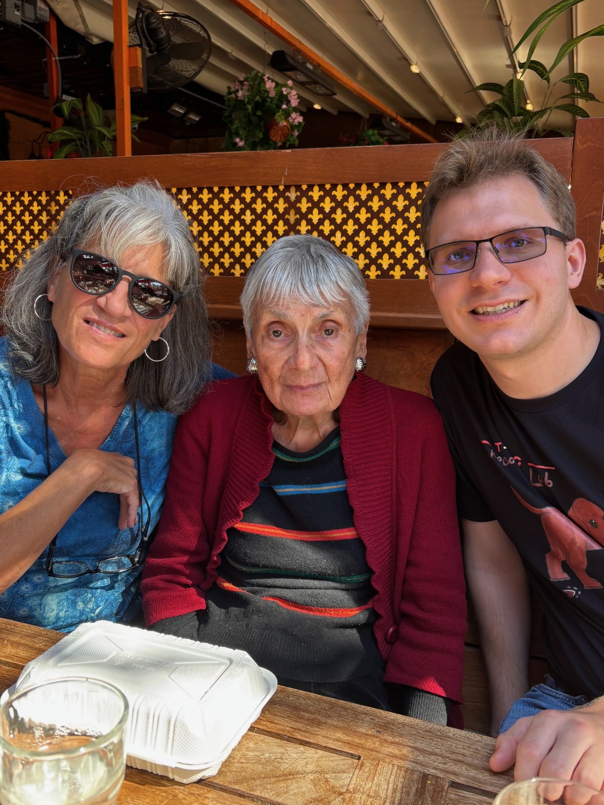 Toby with her niece Audrey and great-nephew Kyle.