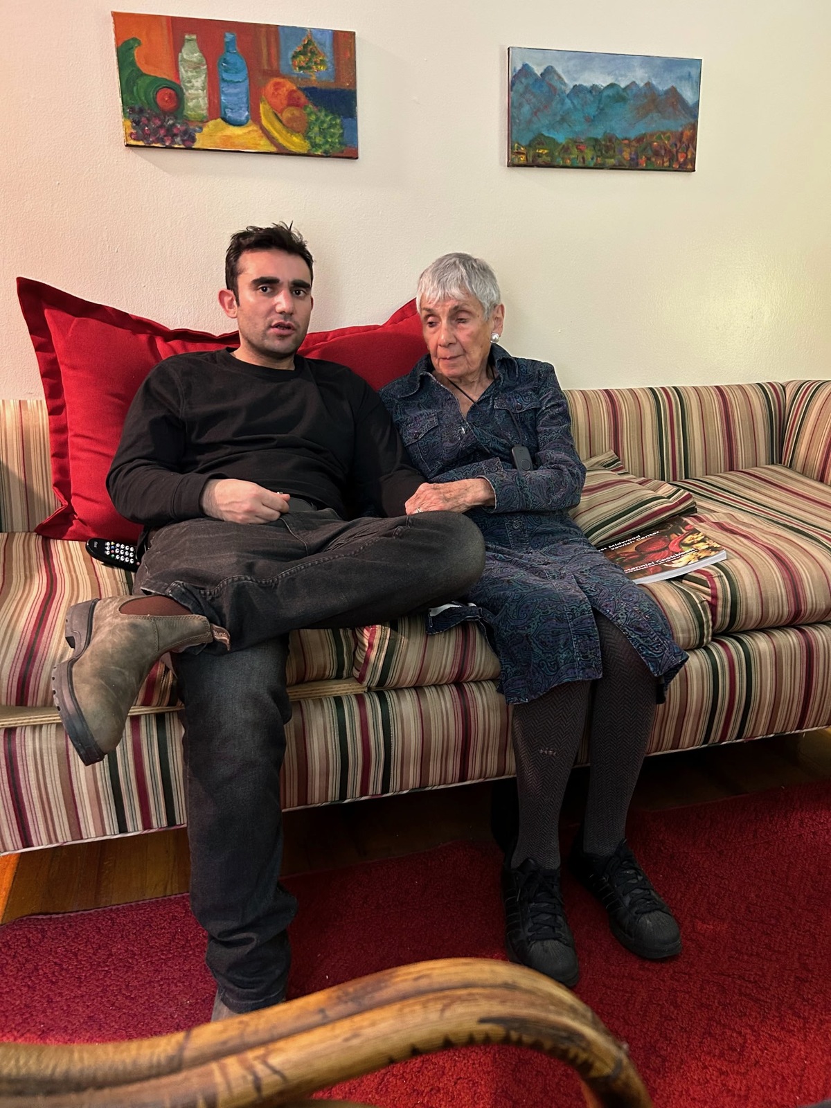 Toby with her grandson Ariel.